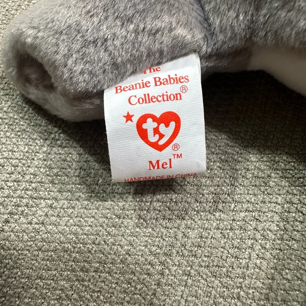 Ty Beanie Baby 1996 Mel Gray Koala Stuffed Animal Plush